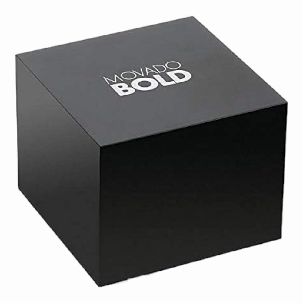 Movado BOLD Men's 3600047 TR90 Black Stainless Steel Swiss Quartz Watch 42mm