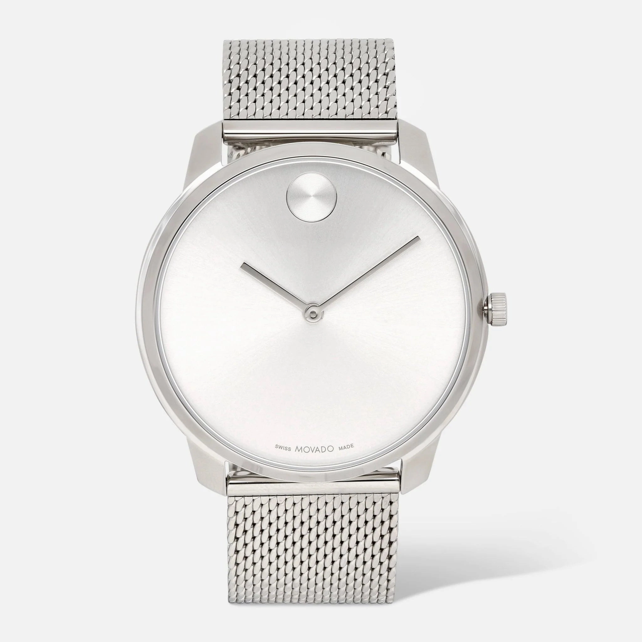 Movado BOLD Men's 3600260 Thin Stainless Steel Mesh Bracelet Watch 44mm