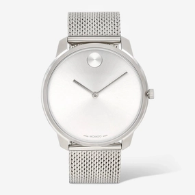 Movado BOLD Men's 3600260 Thin Stainless Steel Mesh Bracelet Watch 44mm