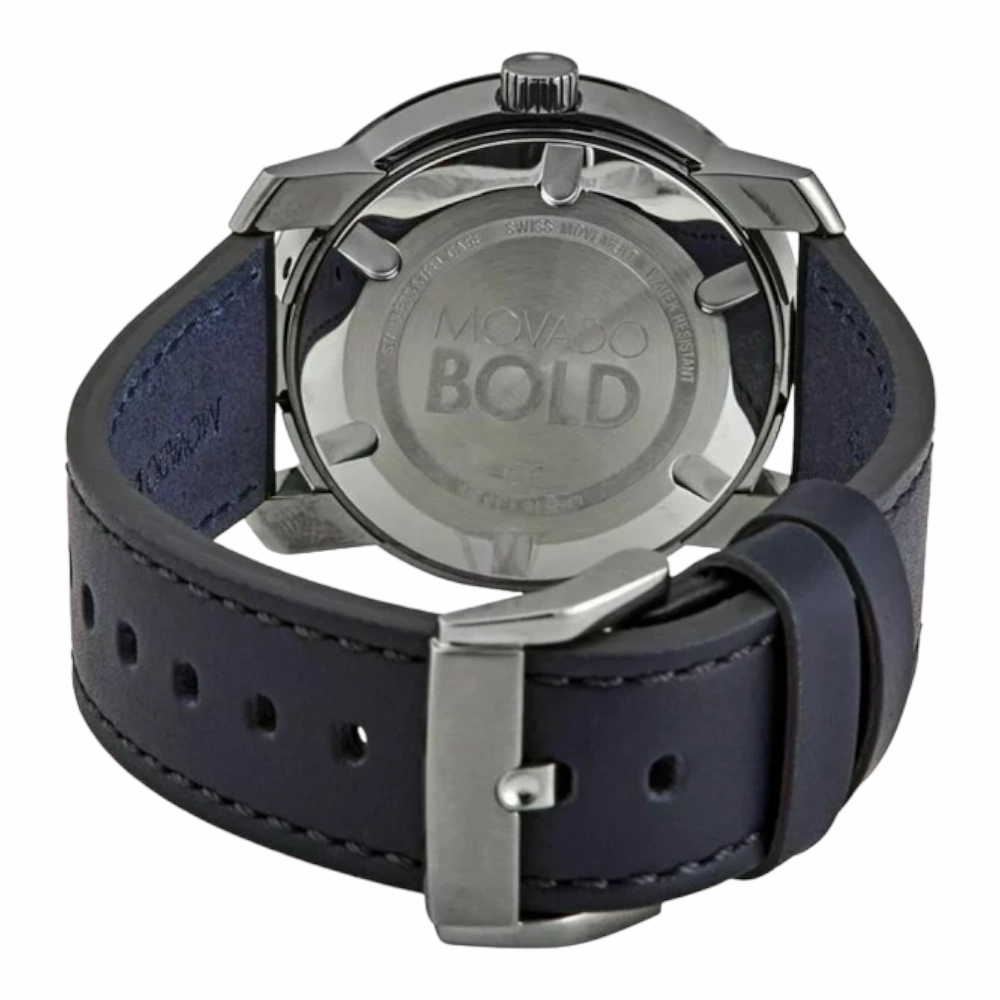 MOVADO BOLD Men's 3600673 Trend Grey Dial Blue Band Quartz Watch