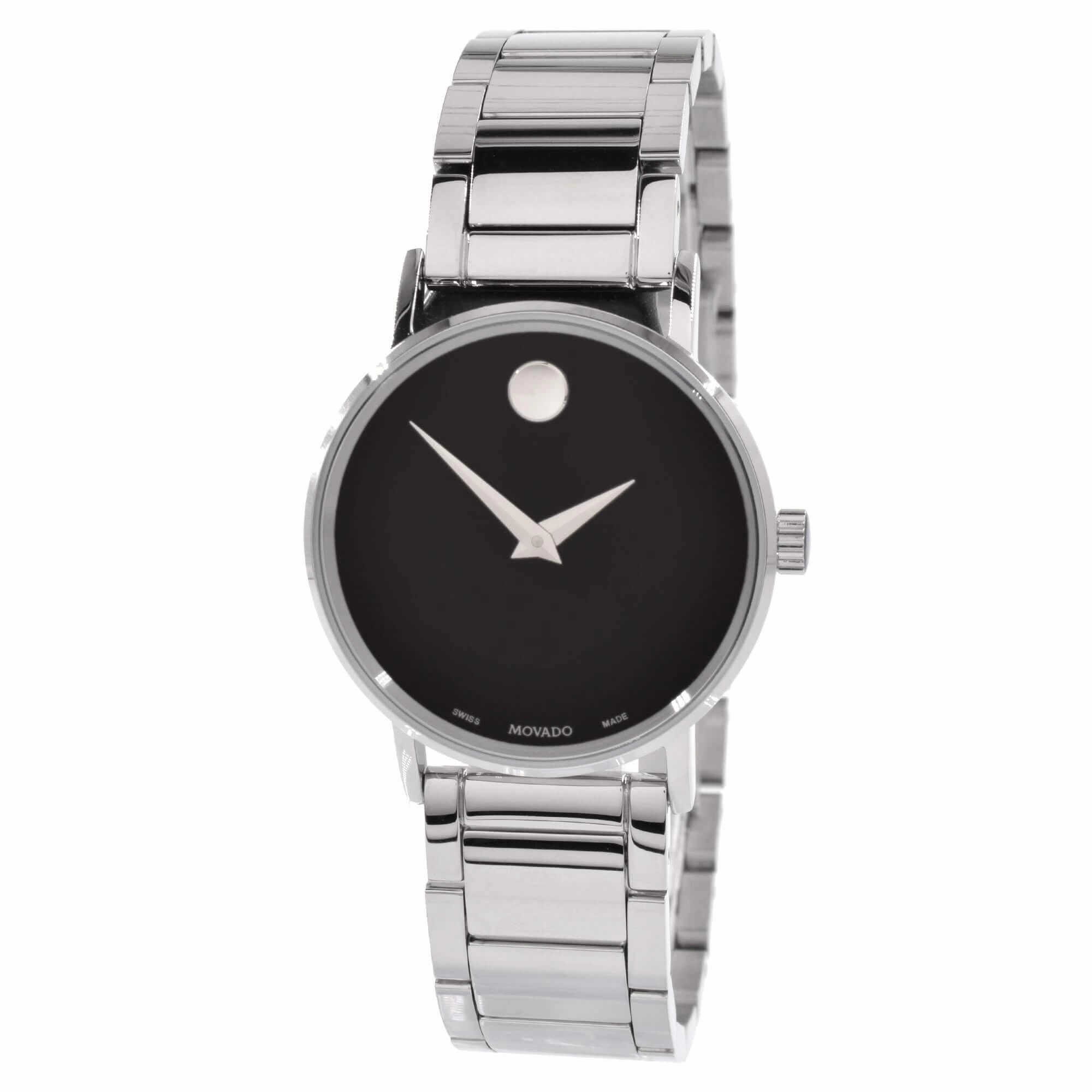 Movado Unisex Watch - Quartz Black Museum Dial Silver Tone Bracelet | 0607234