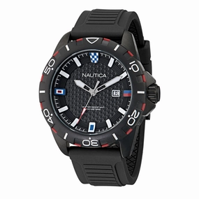 Nautica Mens Nsr Silicone Strap 3-Hand Watch