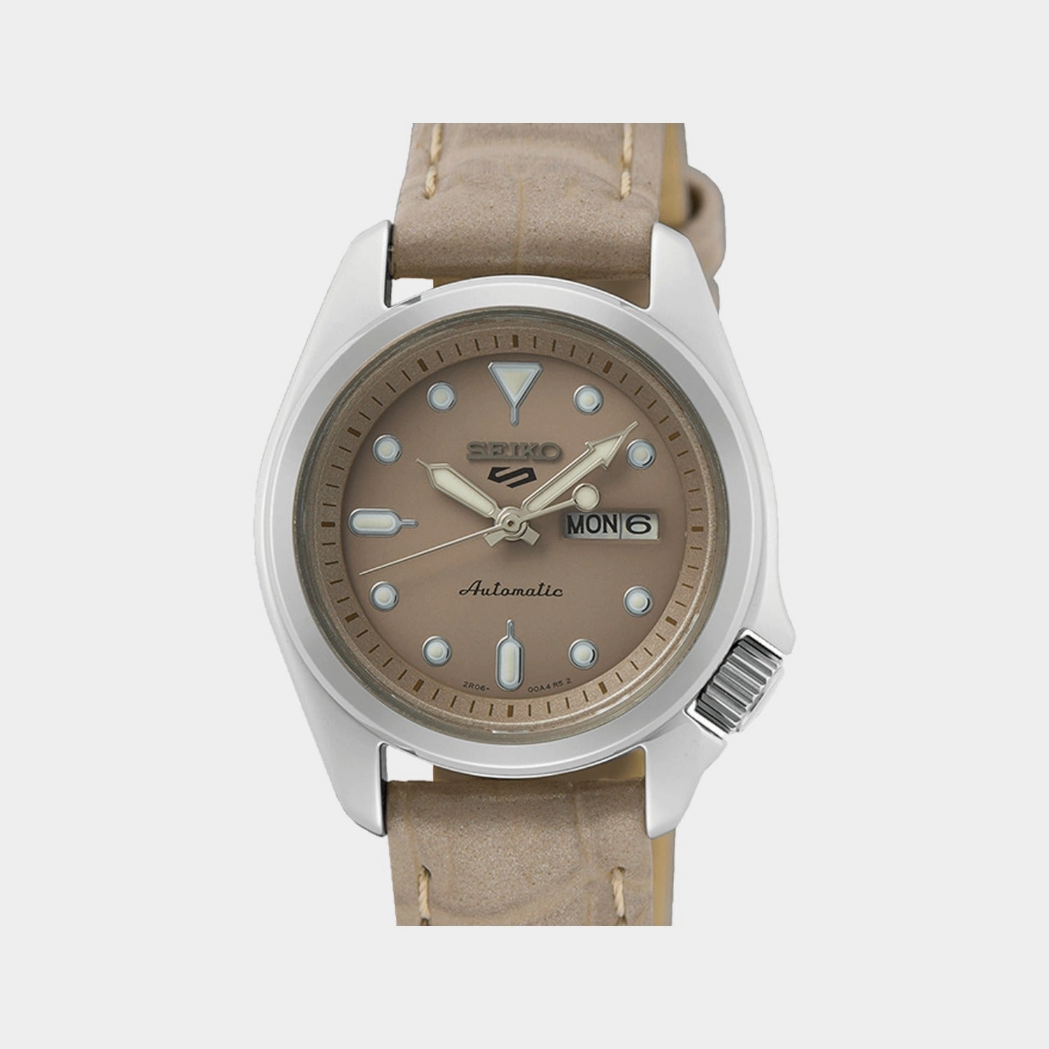 New 5 Sports Women Automatic Brown Dial Analog Leather Watch SRE005K1