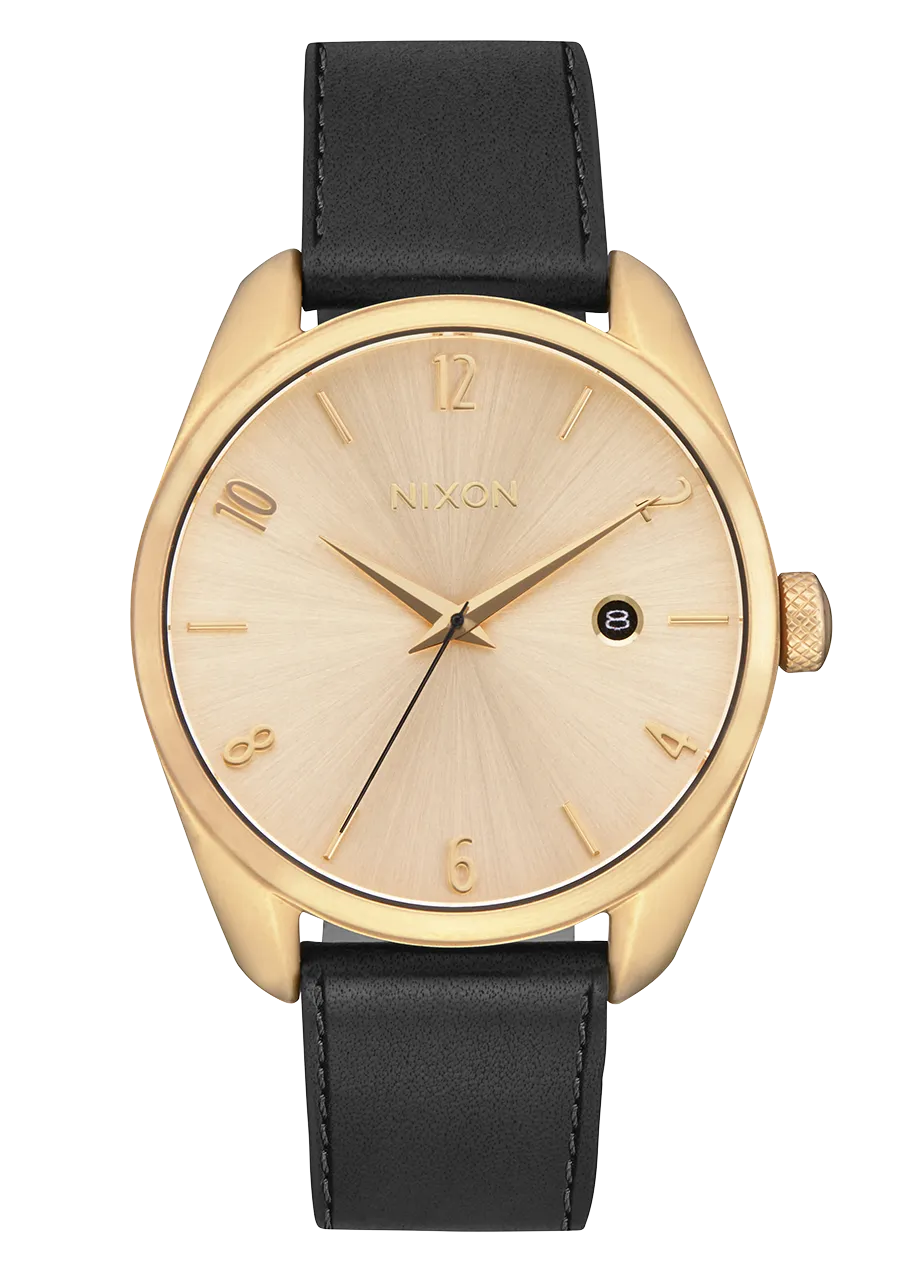 Nixon Thalia Leather Gold Dial Womens Watch A1343-2498-00