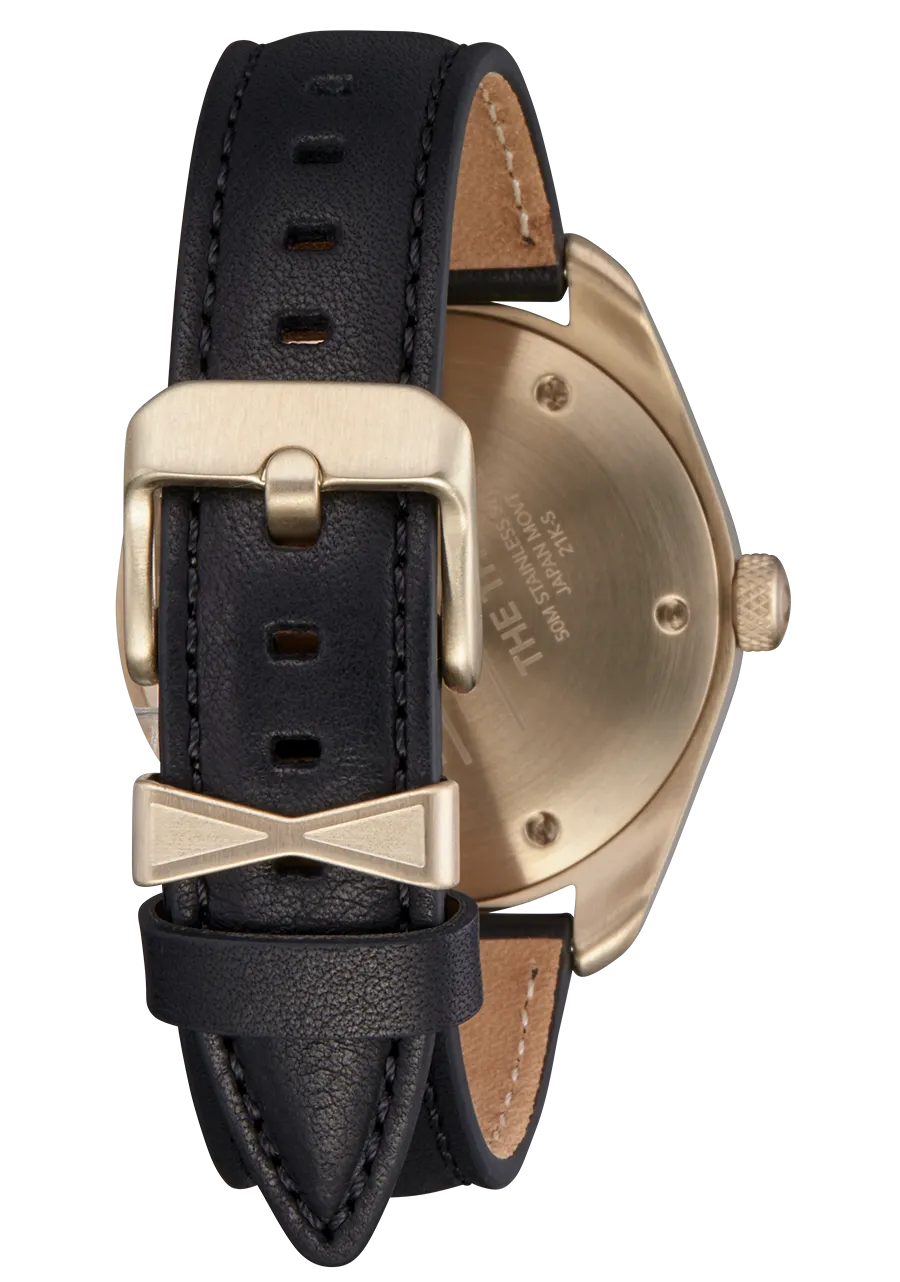 Nixon Thalia Leather Gold Dial Womens Watch A1343-2498-00