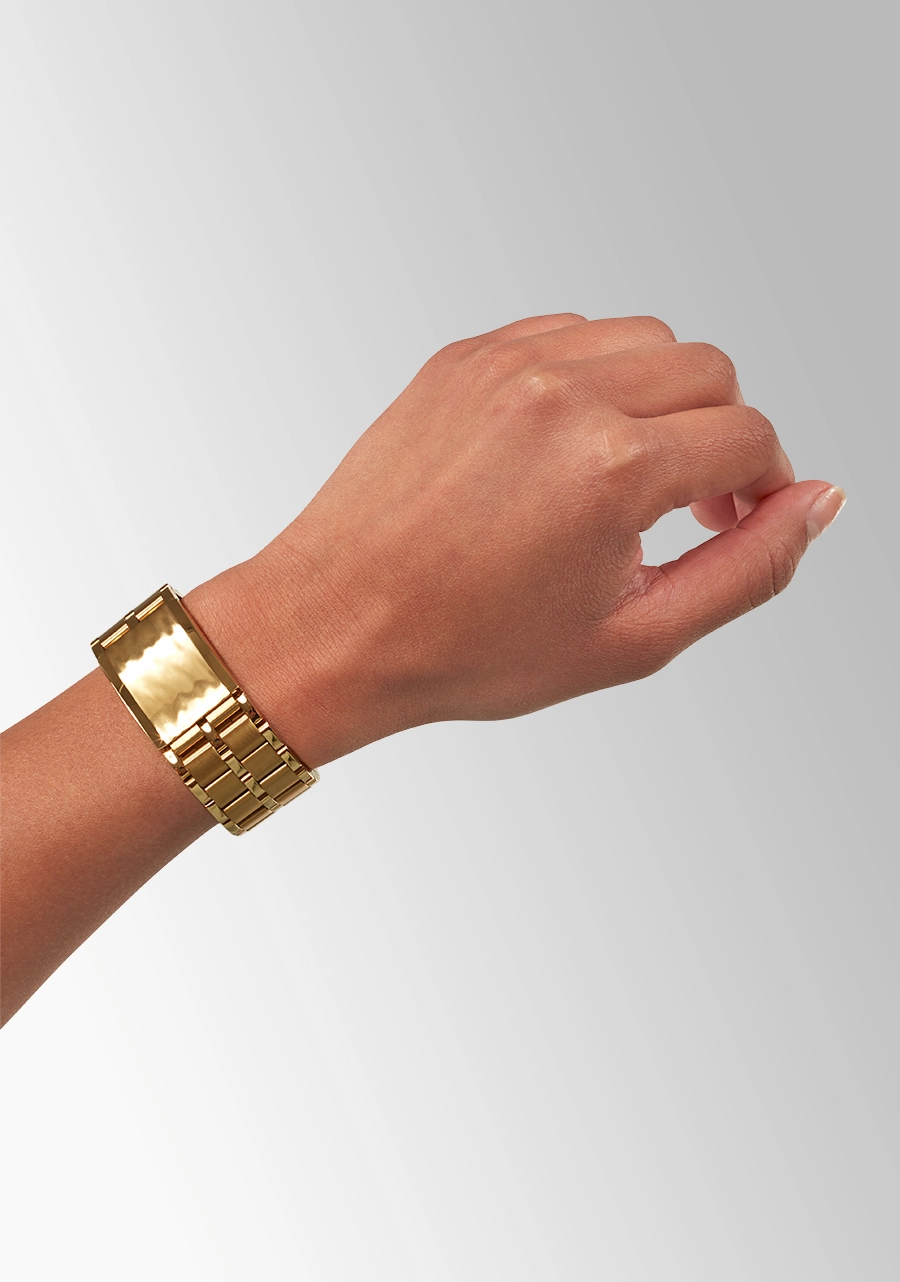 Nixon Confidante Stainless Steel Gold Dial Womens Watch A1362-502-00