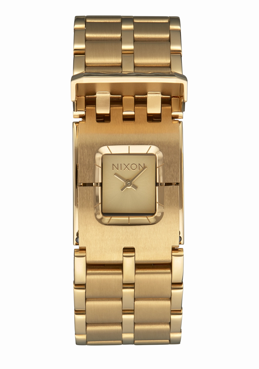 Nixon Confidante Stainless Steel Gold Dial Womens Watch A1362-502-00