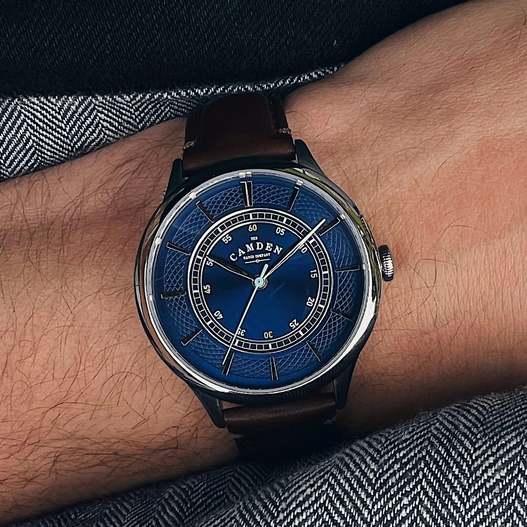 No.274 Steel, navy and oxblood