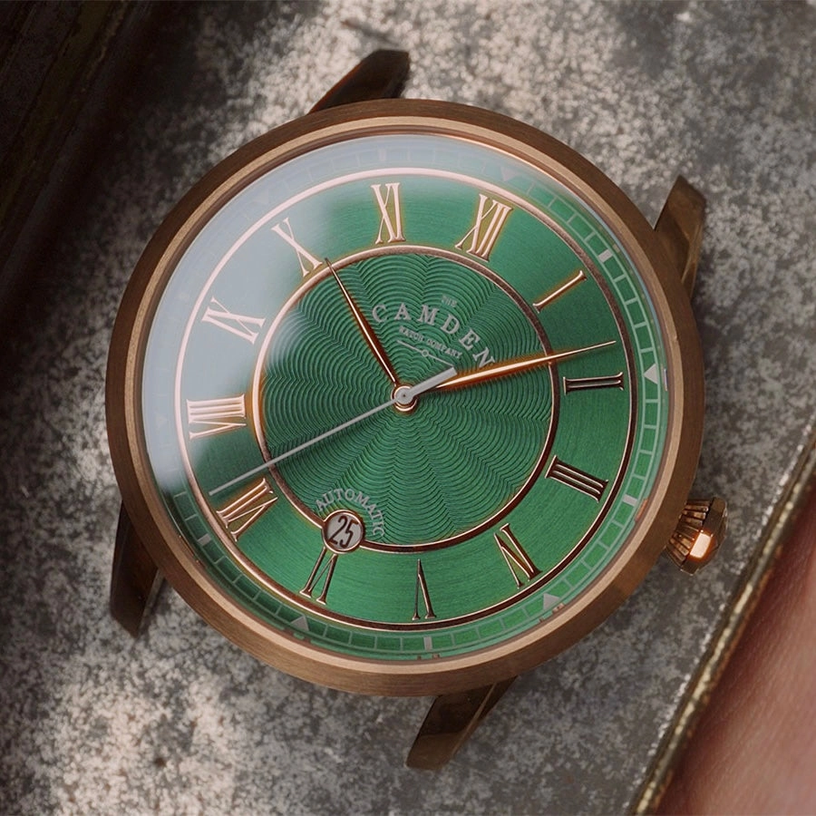 No.29 Automatic Rose Gold, Green and Tan