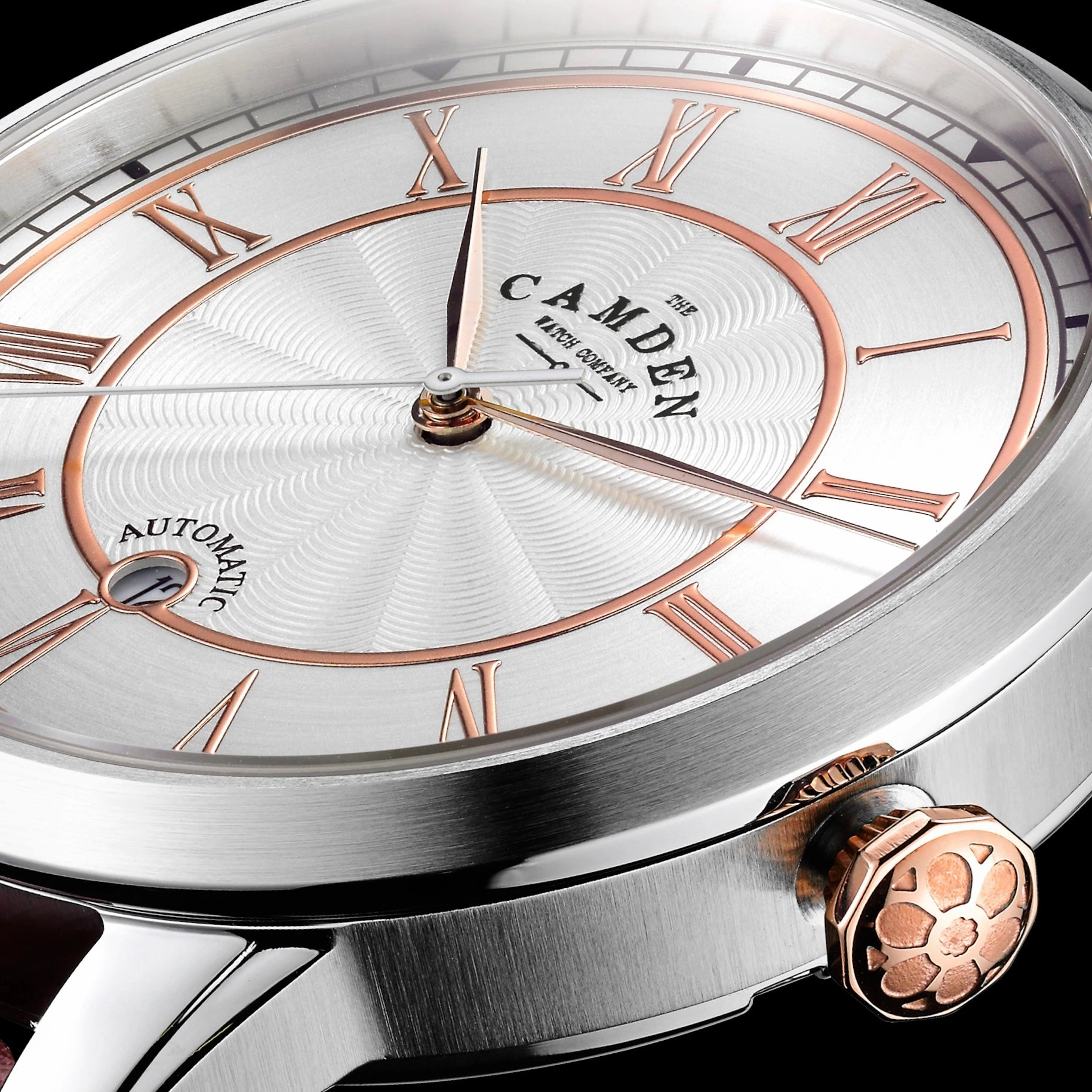 No.29 Automatic Steel, Rose Gold and Tan
