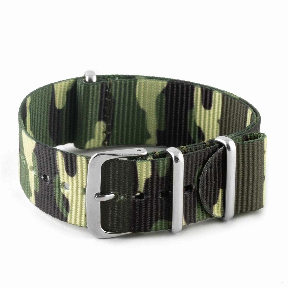 Nylon / fabric nato strap - Camo (brown, green)