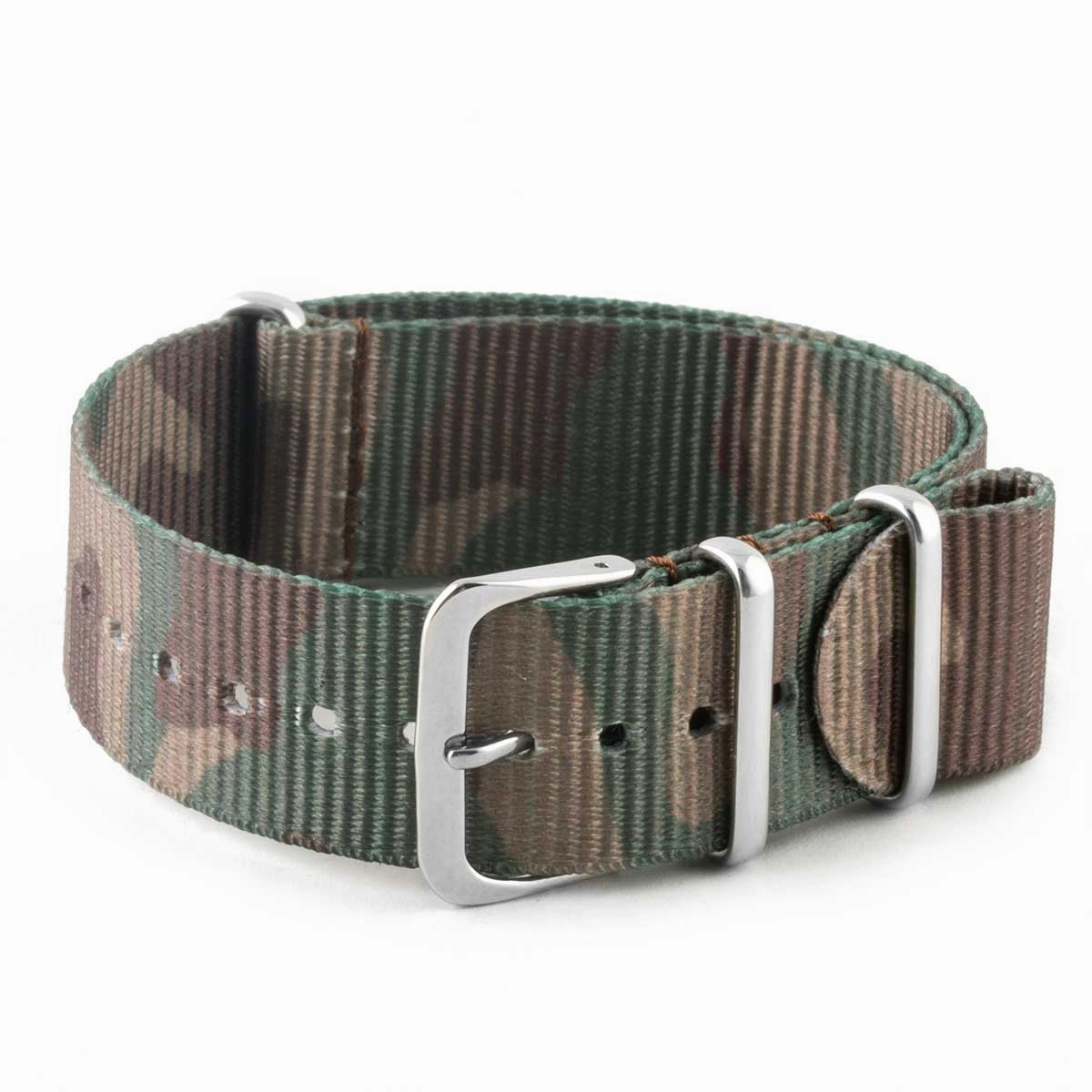 Nylon / fabric nato strap - Camo (brown, green)