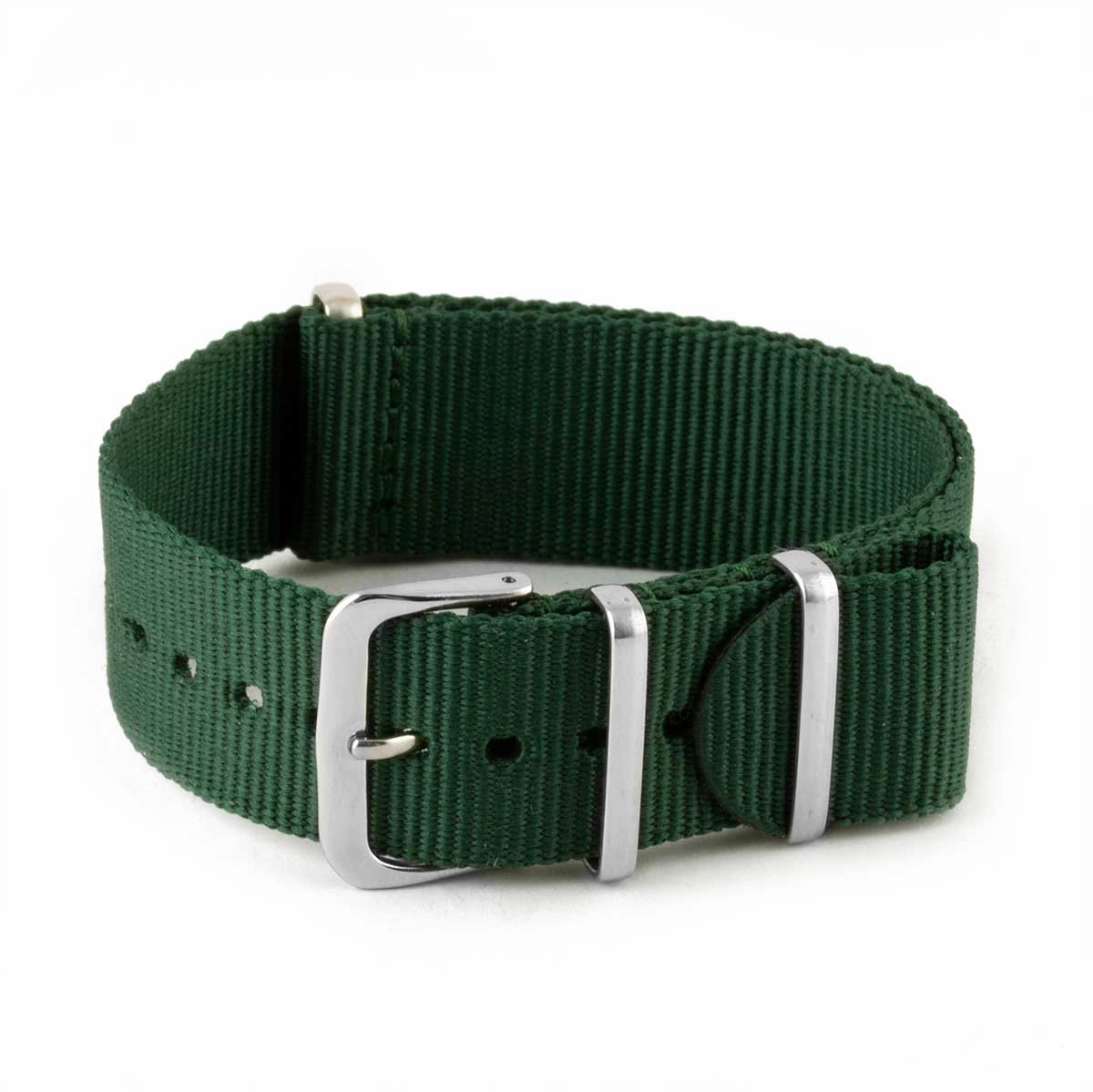 Nylon / fabric nato strap - Plain color (black, brown, grey, blue, red, white, orange, kaki, pink...)