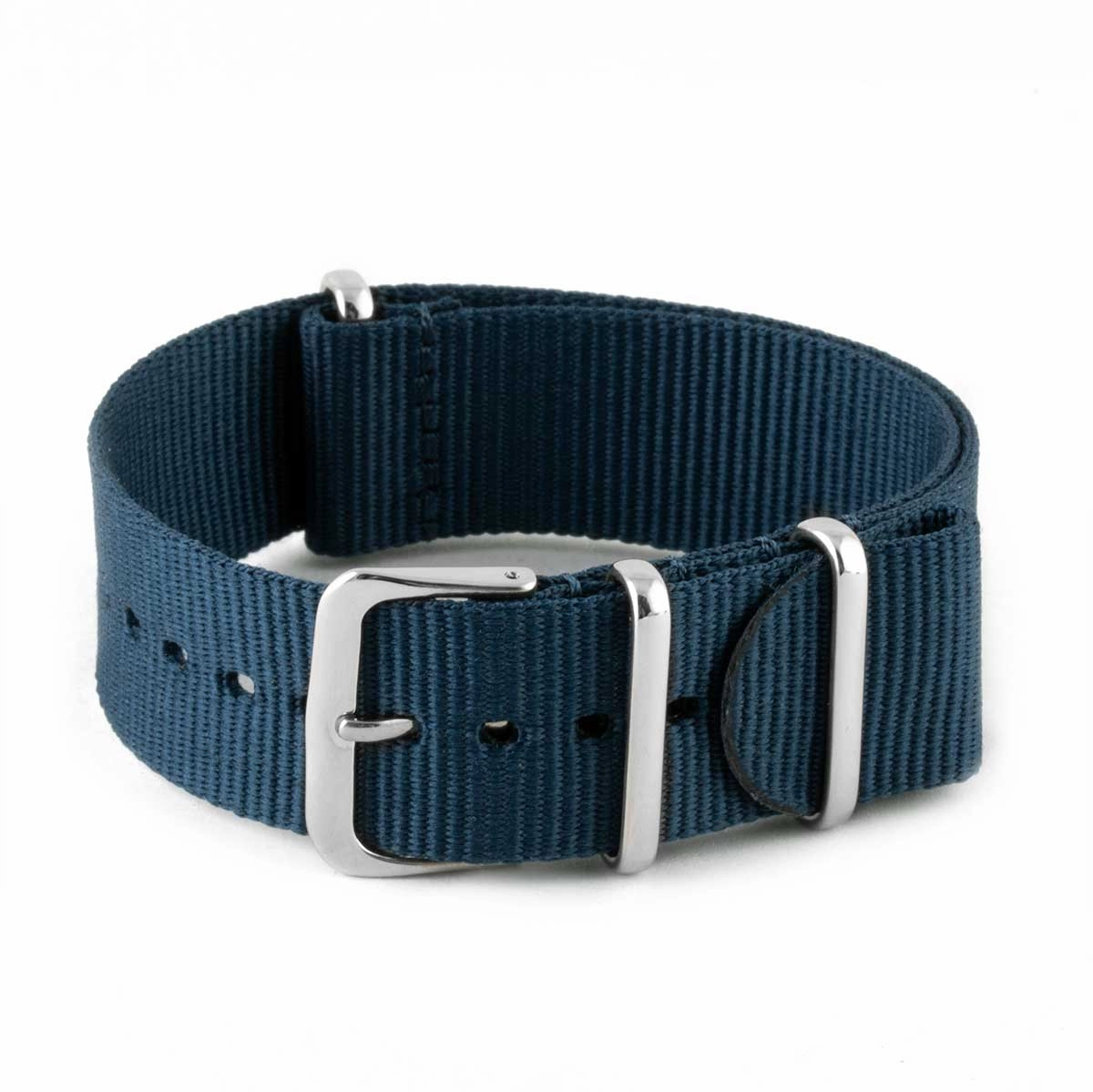 Nylon / fabric nato strap - Plain color (black, brown, grey, blue, red, white, orange, kaki, pink...)