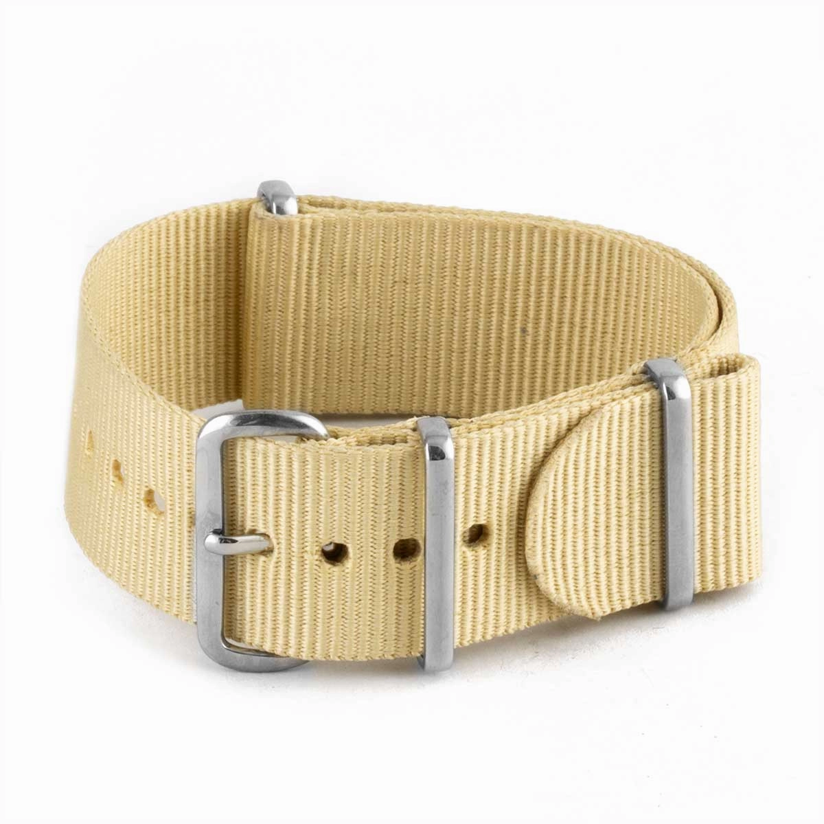 Nylon / fabric nato strap - Plain color (black, brown, grey, blue, red, white, orange, kaki, pink...)