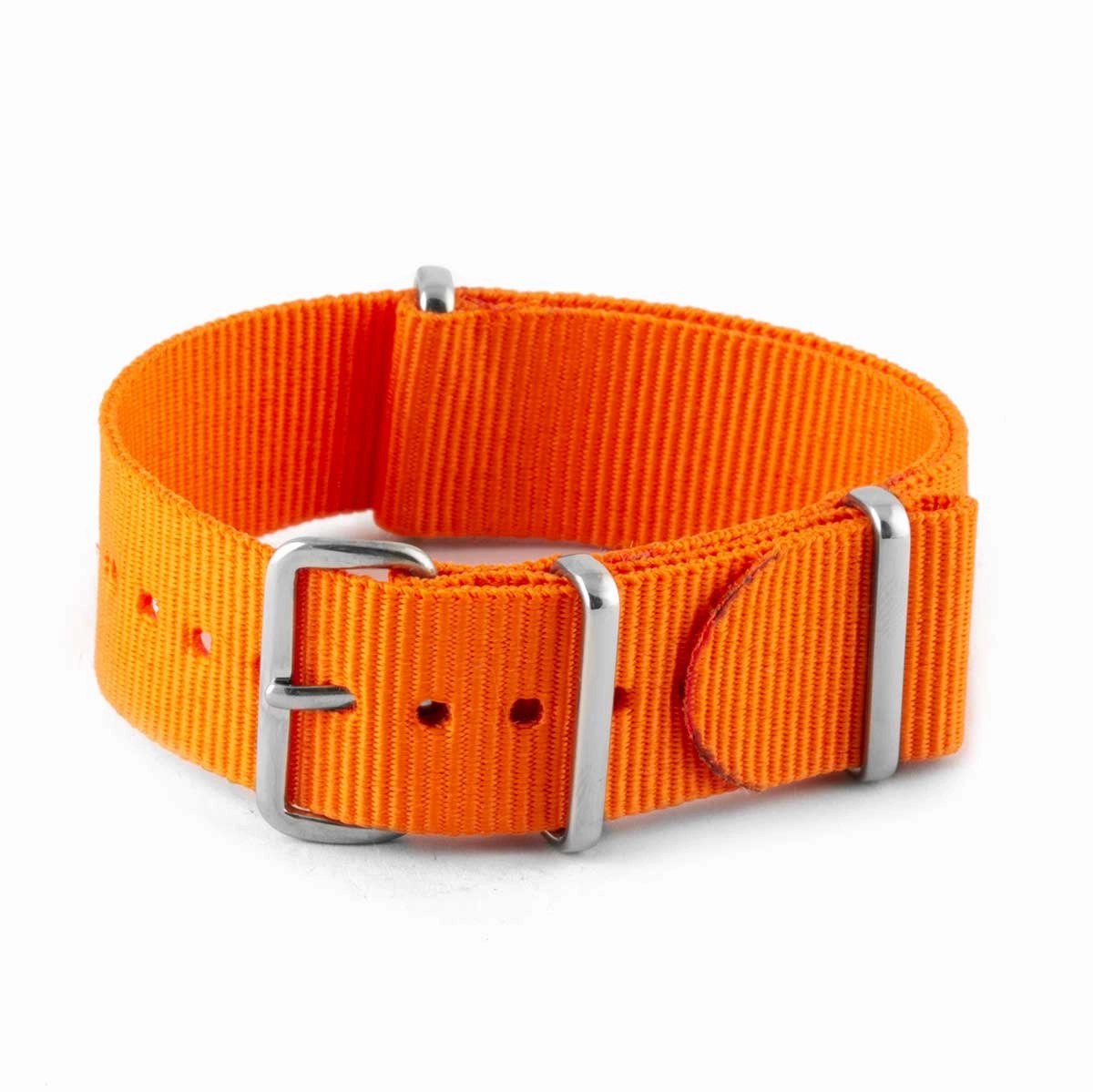 Nylon / fabric nato strap - Plain color (black, brown, grey, blue, red, white, orange, kaki, pink...)