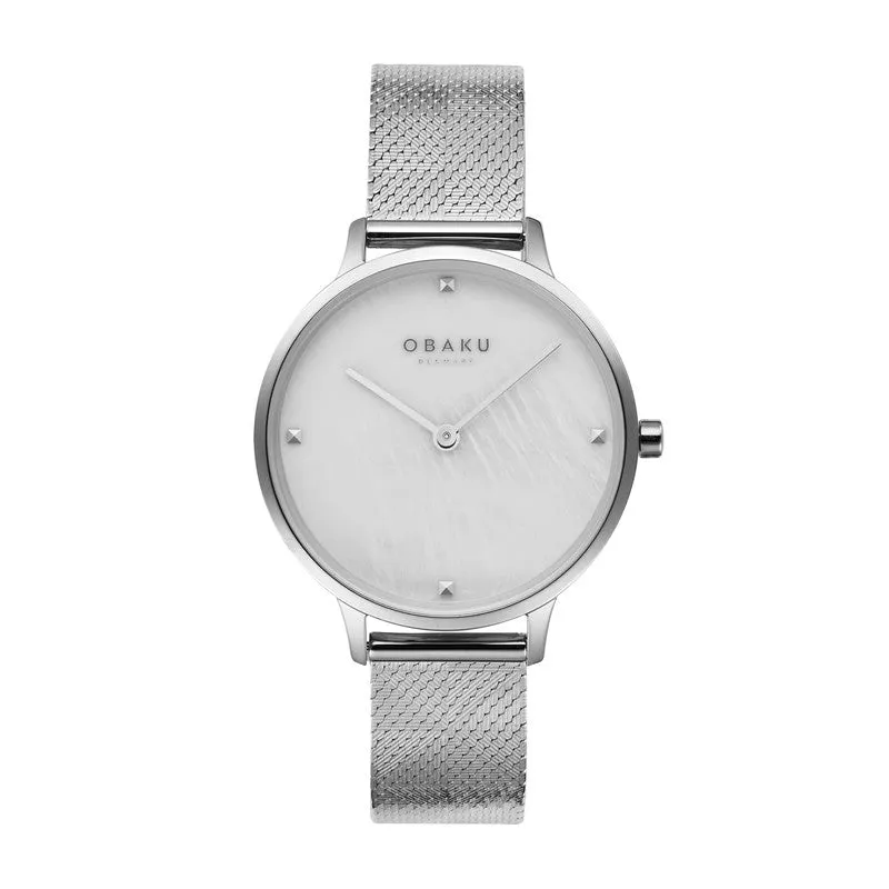 Obaku Figen - MOP Dial Stainless Steel Ladies Watch V295LXCWHC