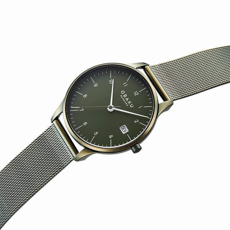 Obaku Chia Lille Leaf - Green Dial Ladies Watch V298LDEEME