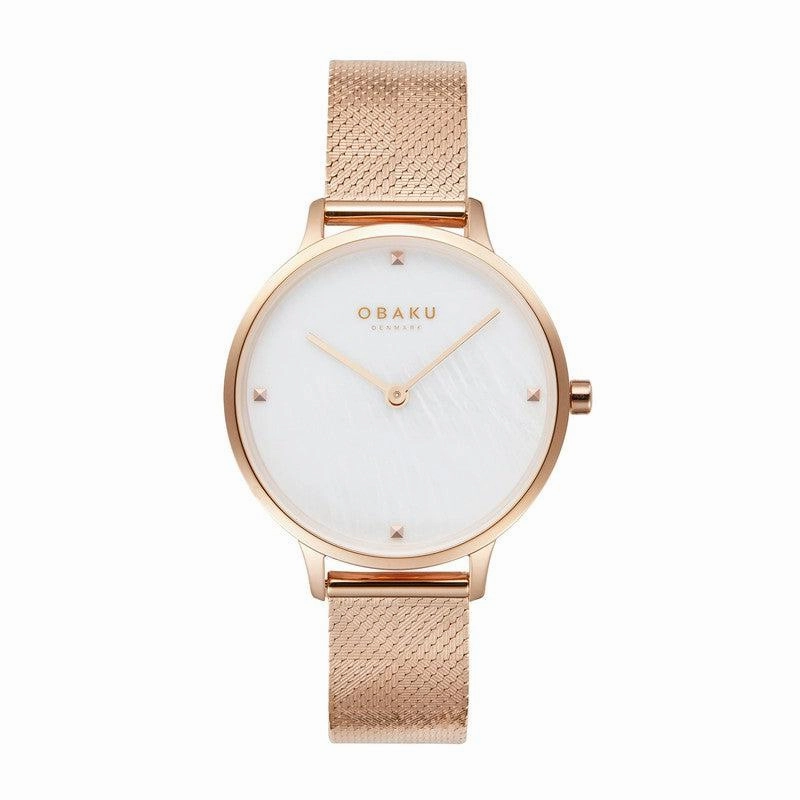 Obaku Figen Rose - MOP Dial Stainless Steel Ladies Watch V295LXVWHV