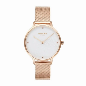 Obaku Figen Rose - MOP Dial Stainless Steel Ladies Watch V295LXVWHV