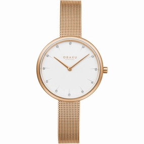 Obaku Women's Classic White Dial Watch
