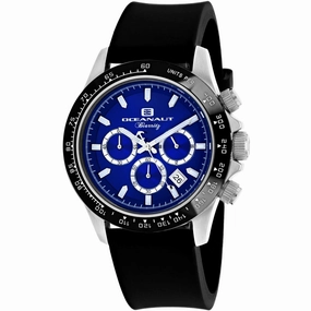 Oceanaut Men's Watch - Biarritz Quartz Blue Dial Black Rubber Strap | OC6113R