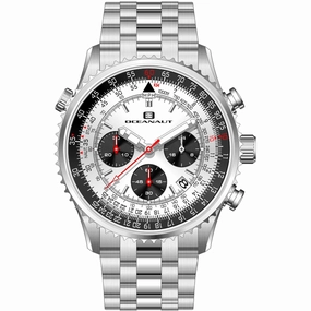 Oceanaut Men's Watch - Flight Quartz Silver Dial Stainless Steel Bracelet | OC0121