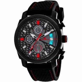 Oceanaut Men's Watch - Kryptonite Quartz Black, Grey Dial Rubber Strap | OC2324