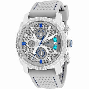 Oceanaut Men's Watch - Kryptonite Silver Tone Case Grey Dial Rubber Strap | OC2325