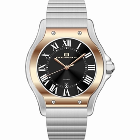 Oceanaut Men's Watch - Rayonner Quartz Black Dial Stainless Steel Bracelet | OC1399