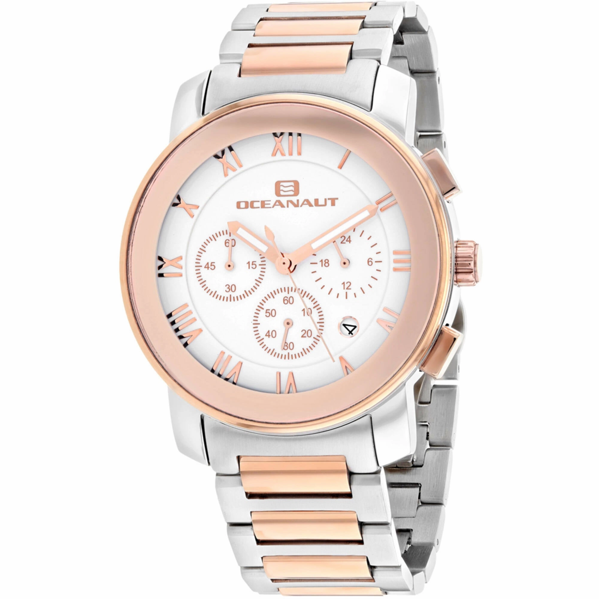 Oceanaut Men's Watch - Riviera White Dial Plated Stainless Steel Bracelet | OC0337