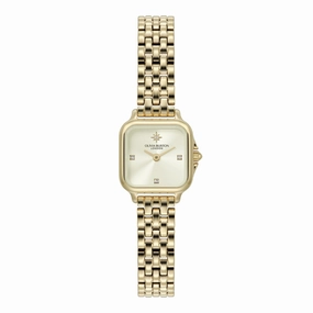 Olivia Burton Mini Grosvenor Ivory and Gold Watch 24000257