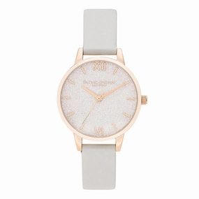 OLIVIA BURTON OB16GD50 Glitter Dial Vegan Blush & Pale Rose Gold Women's Watch