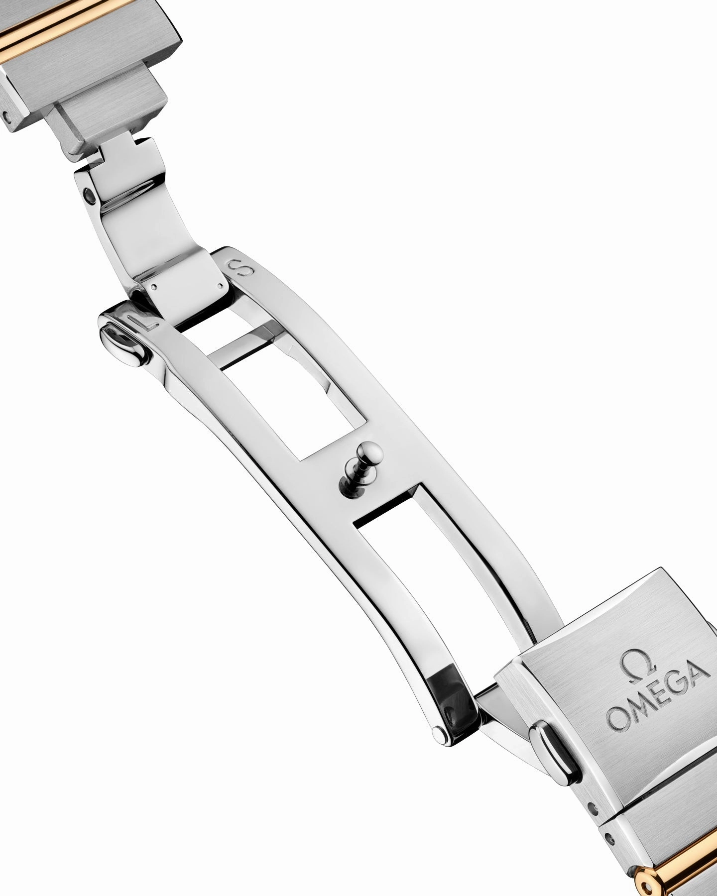 Omega Constellation Stainless Steel & 18K Yellow Gold Silver Dial Diamonds Quartz Womens Watch 131.25.28.60.52.002