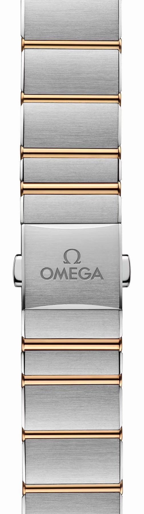 Omega Constellation Stainless Steel & 18K Yellow Gold Silver Dial Diamonds Quartz Womens Watch 131.25.28.60.52.002