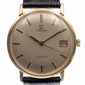 Omega Geneve 9ct Gold, Year 1967 Mens Vintage Watch