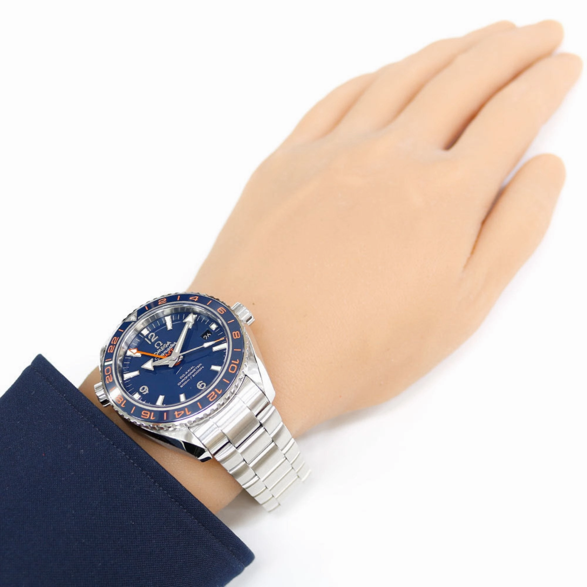 Omega Seamaster Planet Ocean Stainless Steel Wristwatch (Pre-Owned)