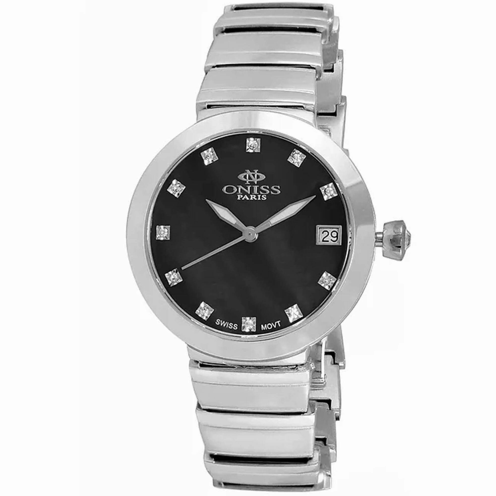 Oniss Women's Watch - Prima Collection Blue Dial Steel Bracelet | ON5559-14BK