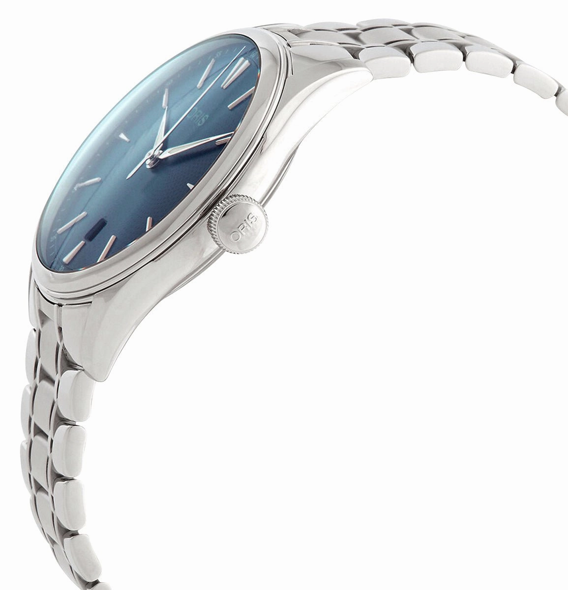 Oris Artelier Date Automatic Stainless Steel Blue Dial Mens Watch 733 7721 4055-07 8 21 88