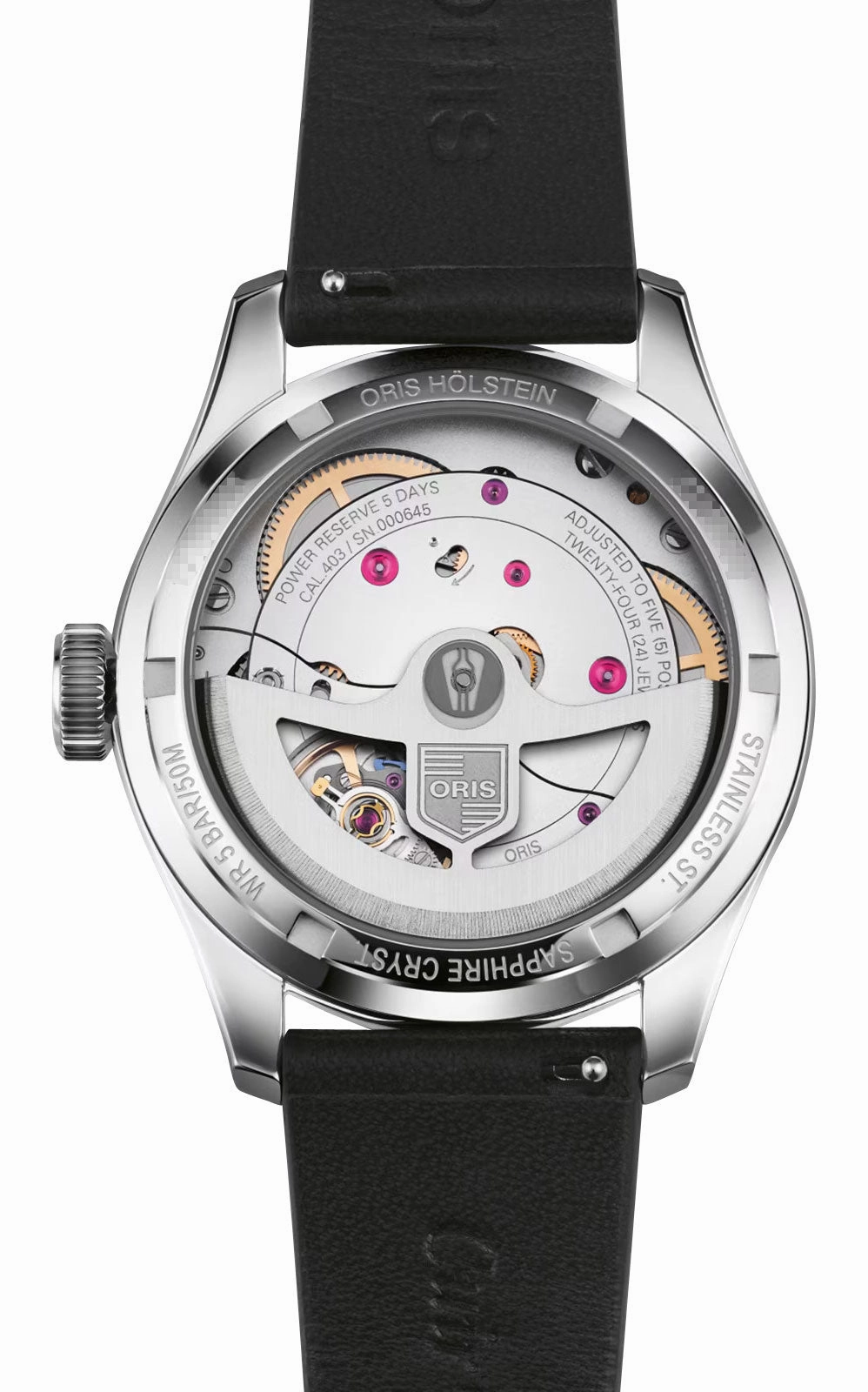 Oris Big Crown Pointer Date Automatic Stainless Steel Blue Dial Black Leather Strap Mens Watch 403 7776 4065-07 5 19 11