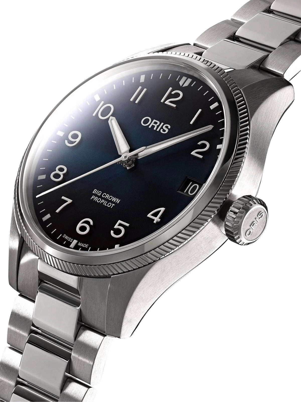 Oris Big Crown ProPilot Automatic Stainless Steel Blue Dial Date Mens Watch 751 7761 4065-07 8 20 08P