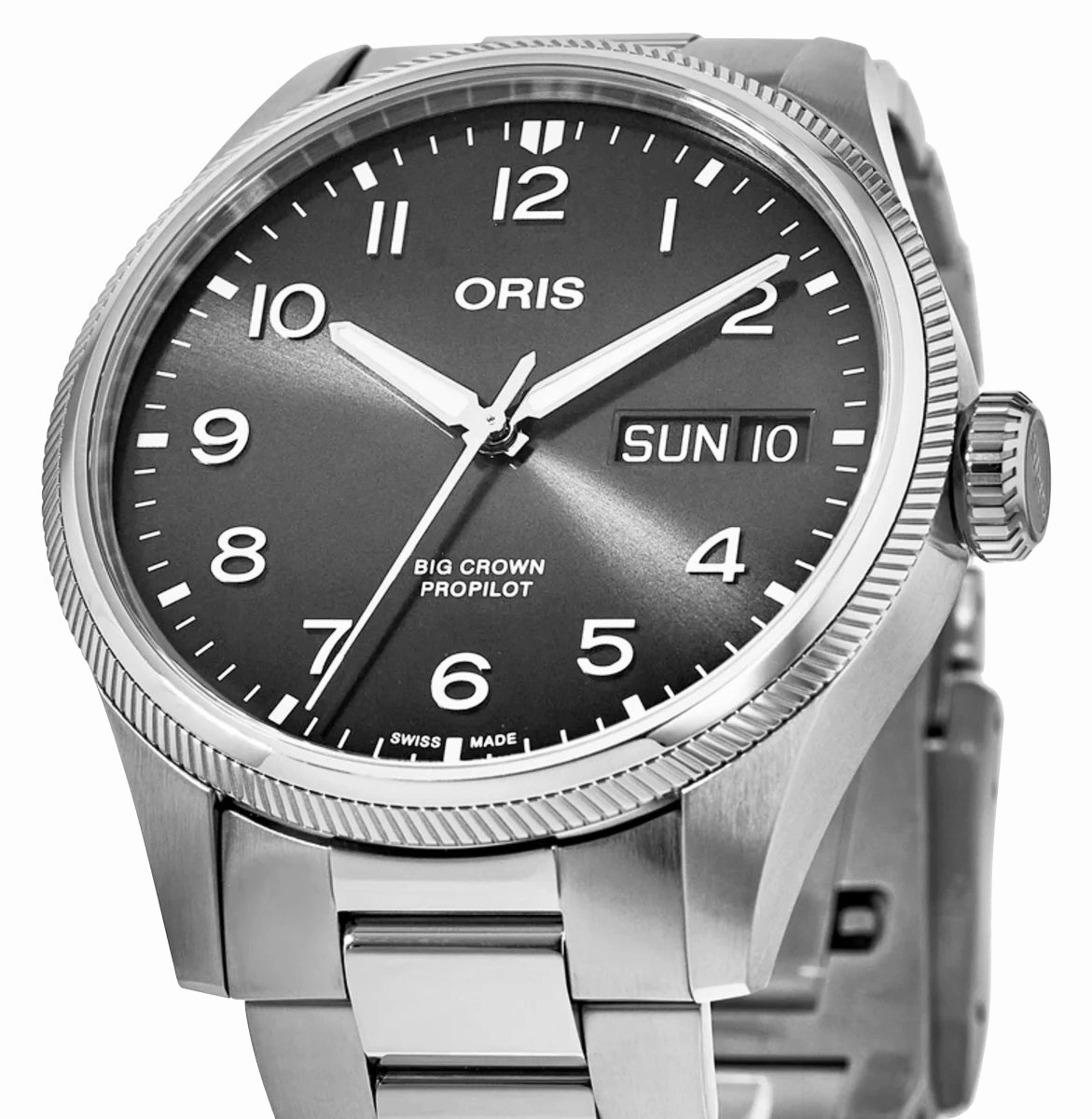 Oris Big Crown ProPilot Big Day/Date Automatic Stainless Steel Gray Dial Mens Watch 752 7760 4063-07 8 22 08P