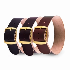 Perlon leather watchstrap - Cordovan (black, dark brown, medium brown)