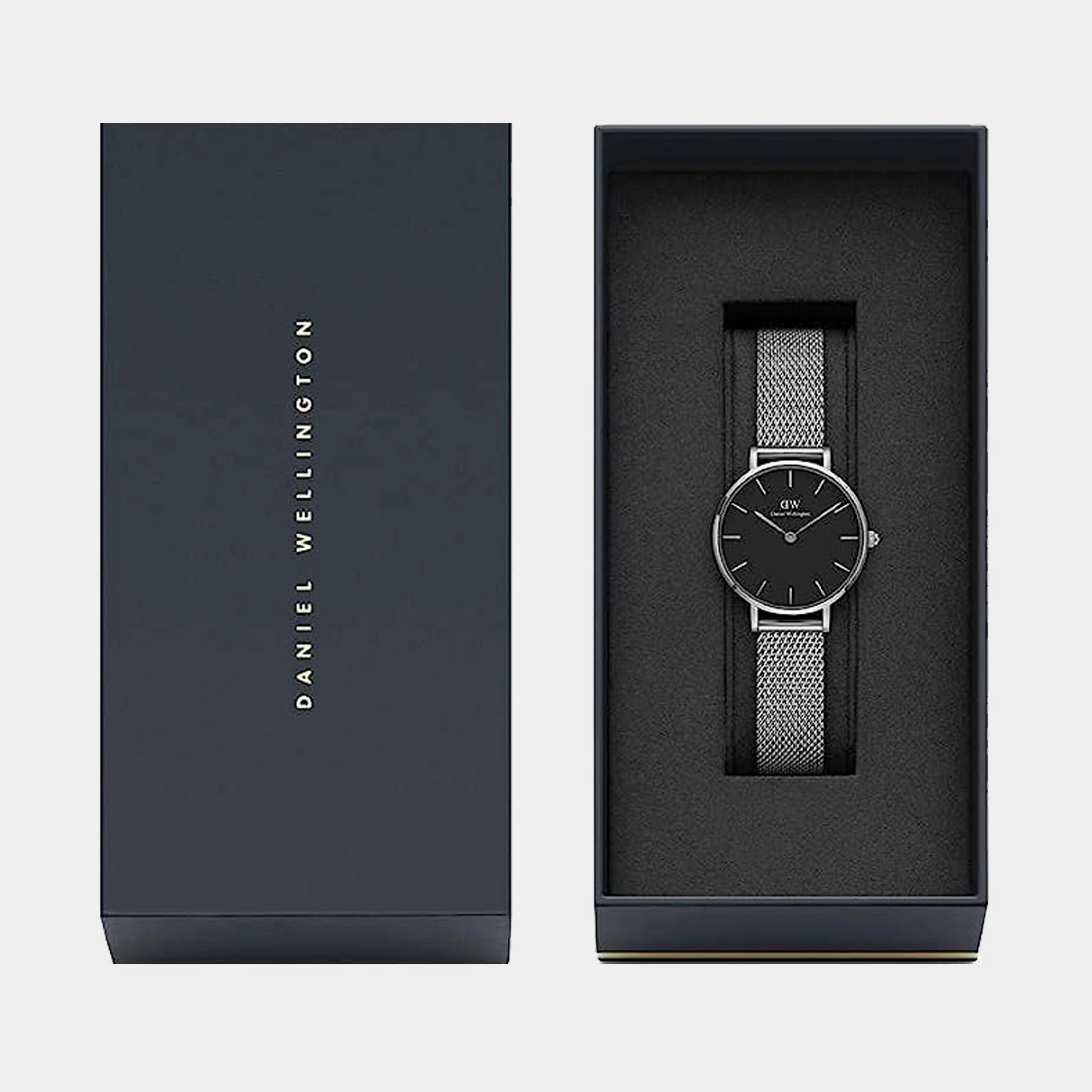 Petite Women's Black Analog Stainless Steel Watch DW00100218
