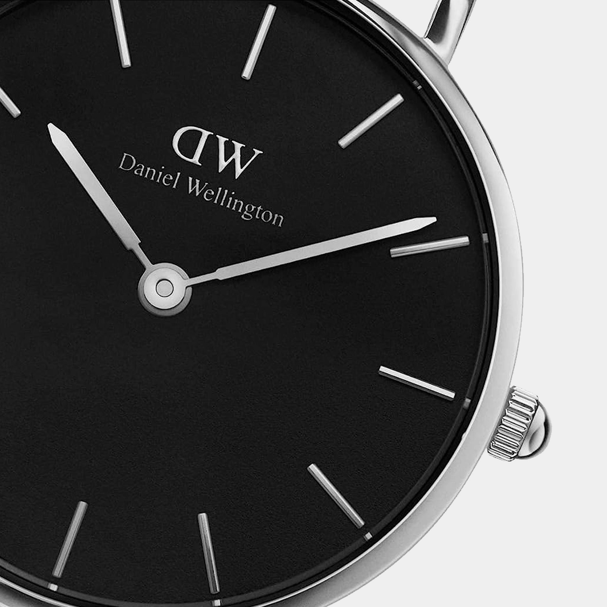 Petite Women's Black Analog Stainless Steel Watch DW00100218