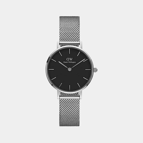 Petite Women's Black Analog Stainless Steel Watch DW00100218