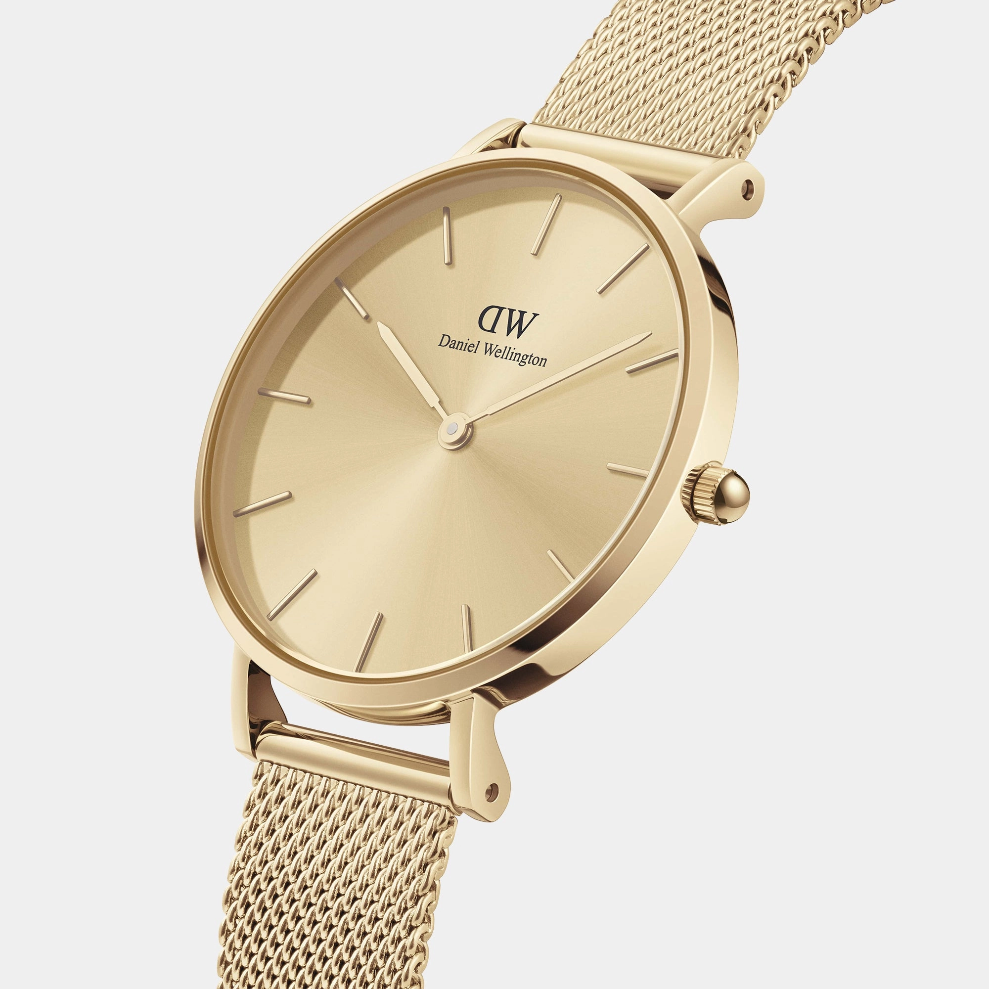 Petite Women's Gold Analog Stainless Steel Watch DW00100474