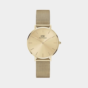 Petite Women's Gold Analog Stainless Steel Watch DW00100474