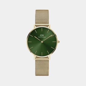 Petite Women's Green Analog Stainless Steel Watch DW00100480