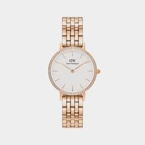 Petite Women's White Analog Stainless Steel Watch DW00100666K